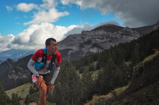 Miguel Heras se quedó a dos minutos de batir el récord de Kilian Jornet  © Ultra Pirineu / Gemma Pla